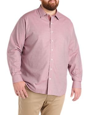 Diamond Print Sport Shirt Rose Brown 4XLT - Image 2