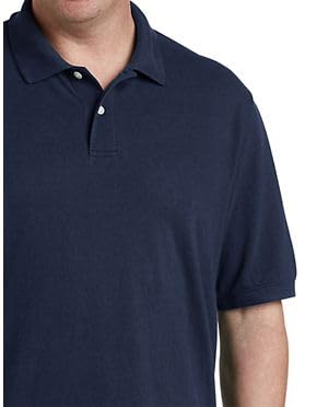DXL Big + Tall Essentials Piqué Mesh Short-Sleeve Polo Shirt - Image 3