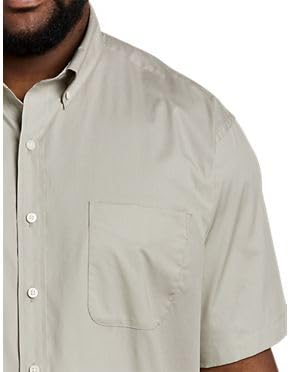 DXL Big + Tall Essentials Poplin Short-Sleeve Sport Shirt - Image 3