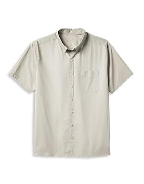 DXL Big + Tall Essentials Poplin Short-Sleeve Sport Shirt - Image 4