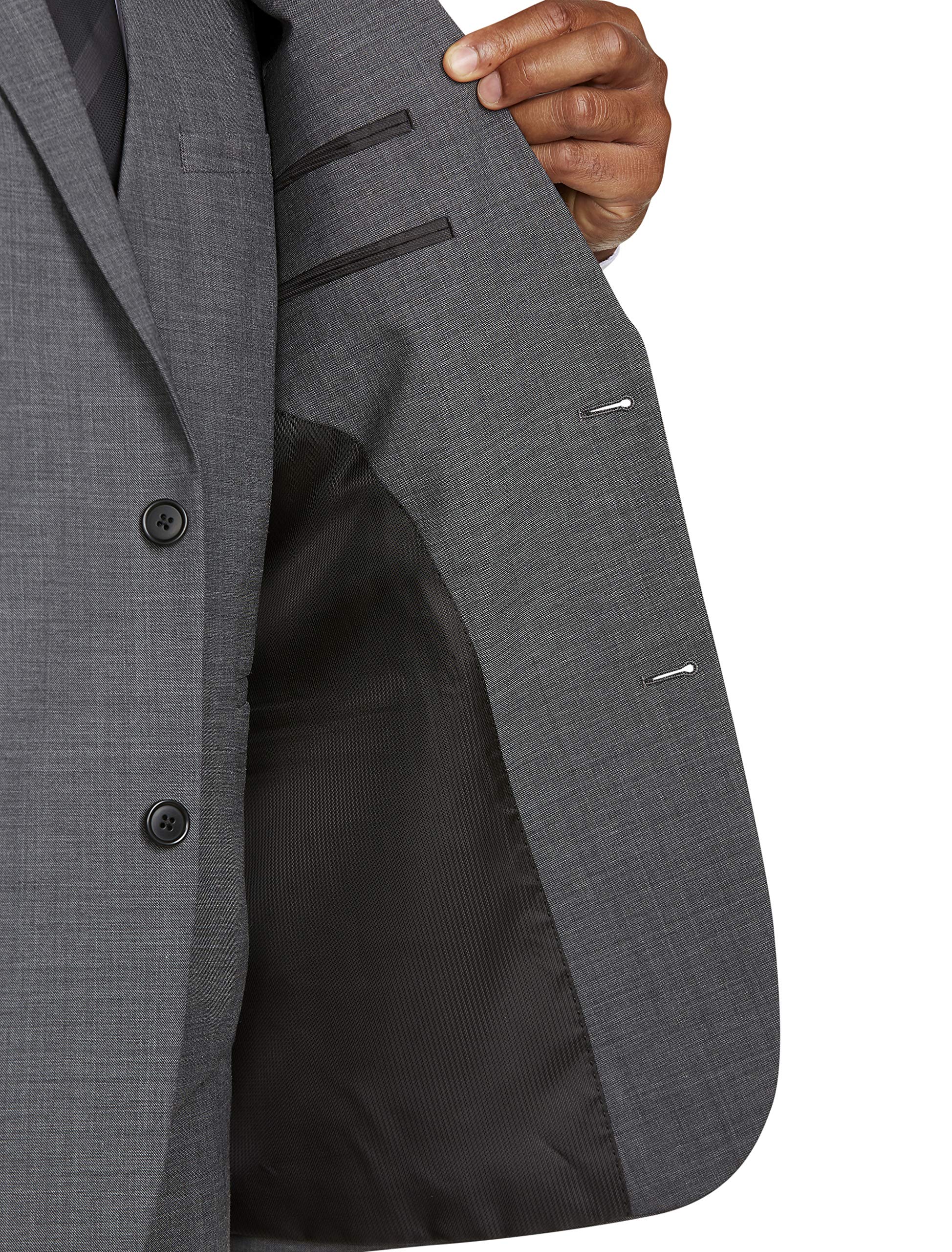 DXL Synrgy Big and Tall Performance Stretch Suit Jacket, Grey - Image 4
