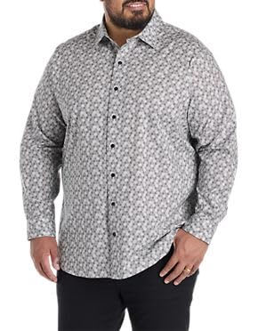 DXL Tonal Dotted Sport Shirt Grey Black 1XL - Image 2