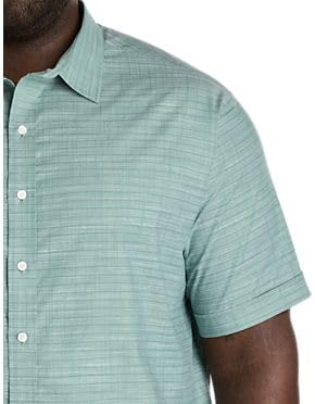 DXL Tonal Patterned Sport Shirt Blue Spruce 1XL - Image 2
