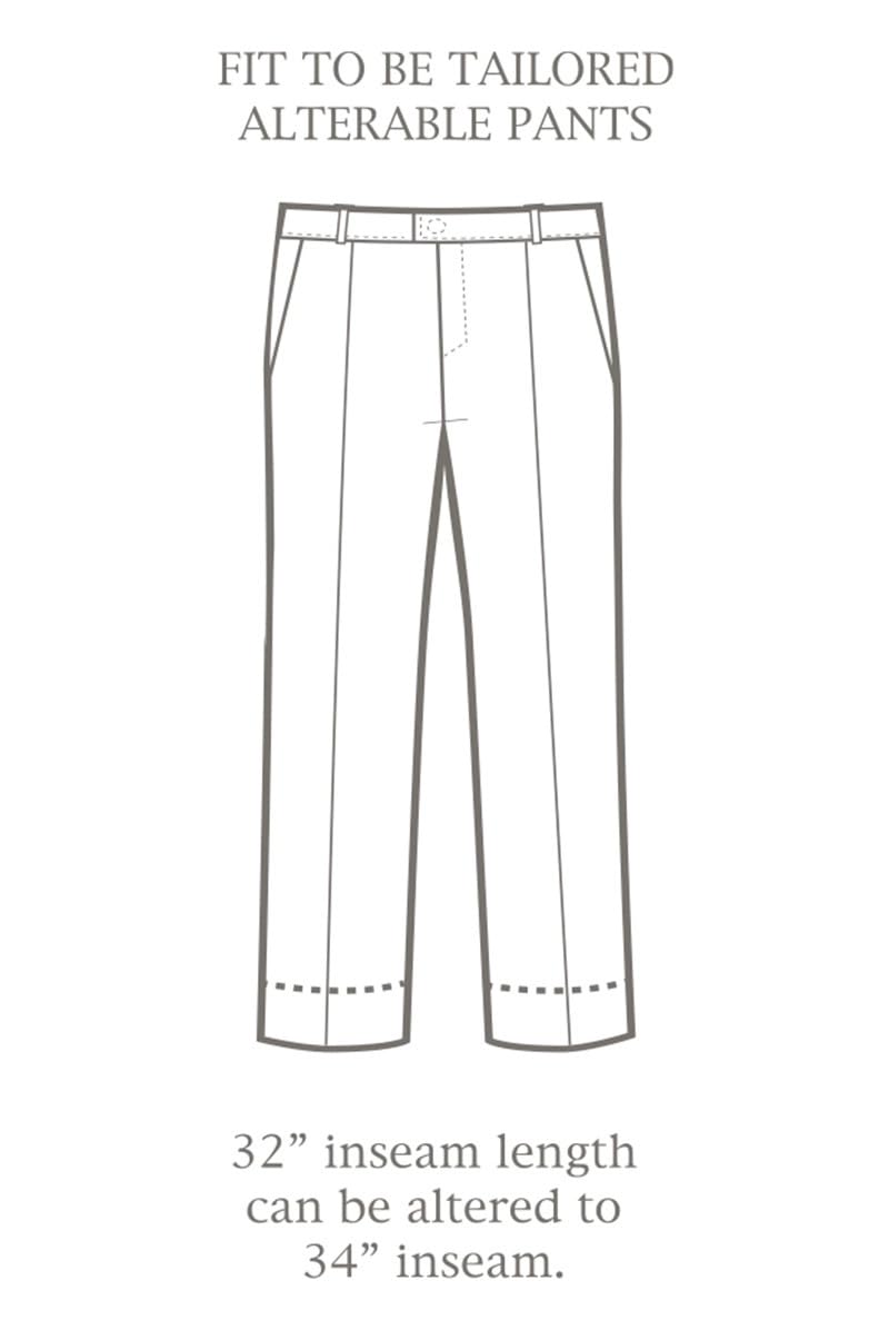Oak Hill Easy Stretch Pleated Dress Pants Black 46 x 30 - Image 4