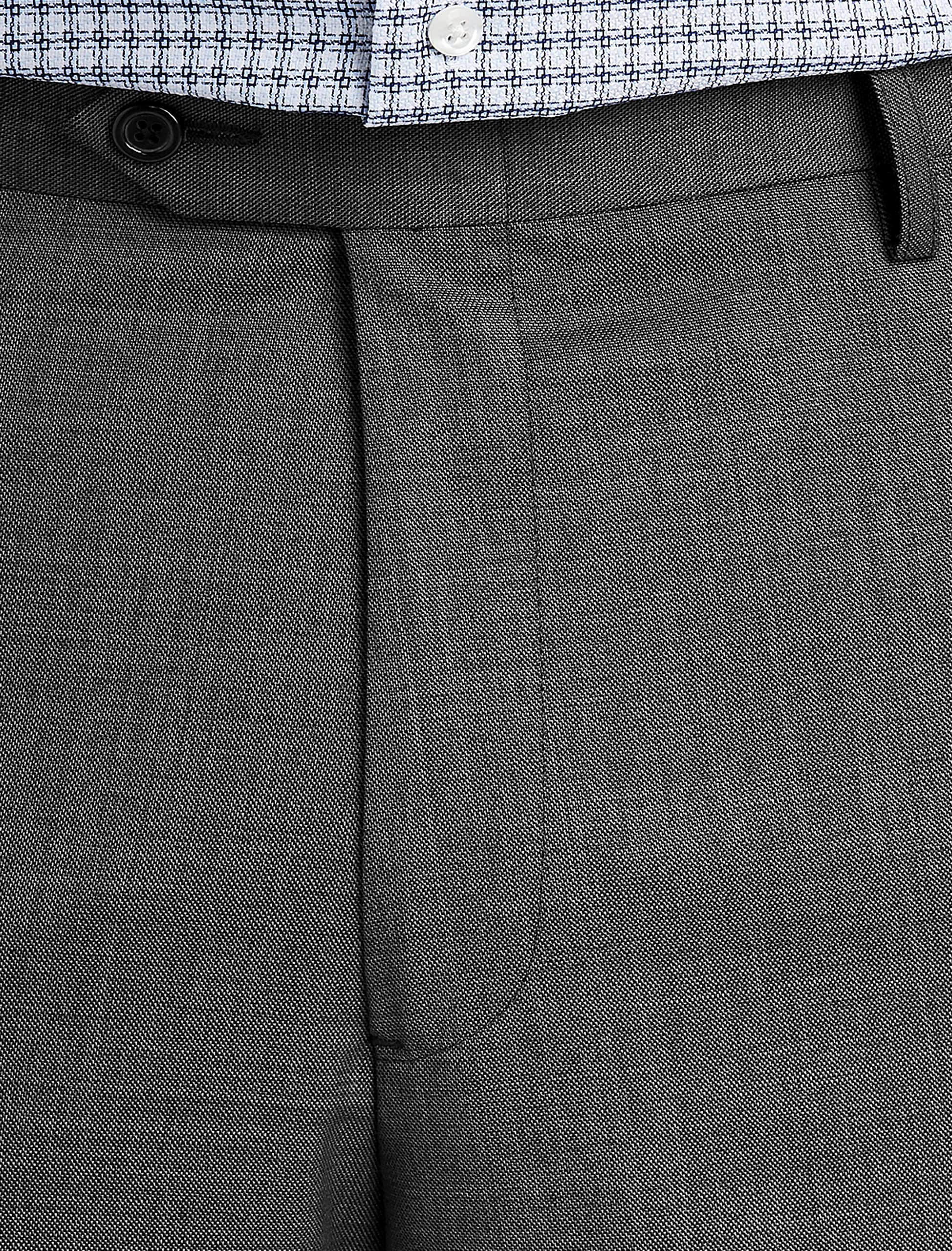 Oak Hill Premium by DXL Men's Big and Tall Sharkskin Suit Pants Grey 46 x 30 - Image 4