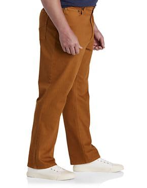 True Nation by DXL Men's Big and Tall Garment Dyed Stretch Twill Pants - Image 3