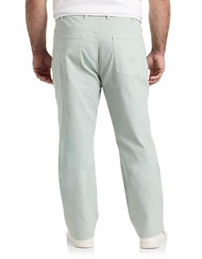 True Nation by DXL Men's Big and Tall Garment Dyed Stretch Twill Pants - Image 3