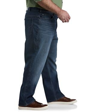 True Nation by DXL Men's Big and Tall Loose-Fit Stretch Dark Wash Jeans - Image 3